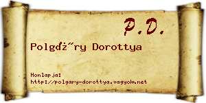 Polgáry Dorottya névjegykártya