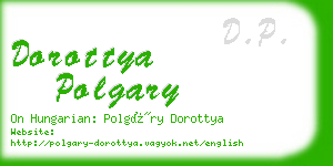 dorottya polgary business card